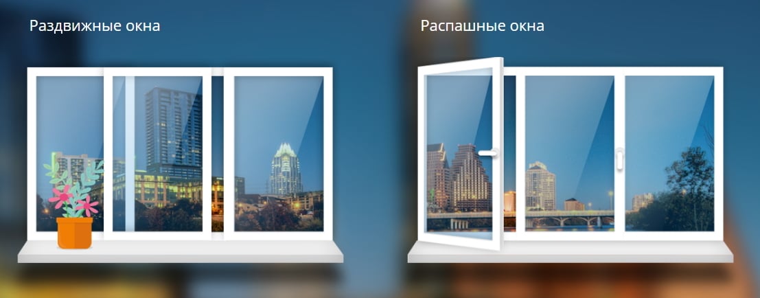 Slidors. Раздвижные окна против распашных окон